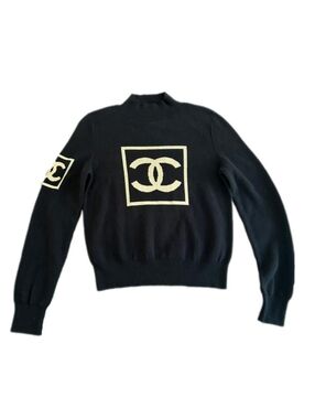 Chanel Vintage Mock Neck Sweater